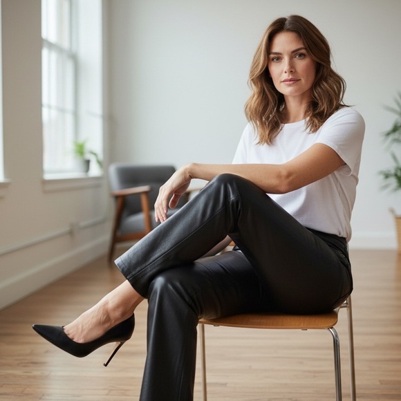 Danier Pants - Danier Sleek Black Leather Pants